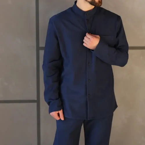 Піжама чоловіча Фланель Х "Classic Flannel soft" blue - 4
