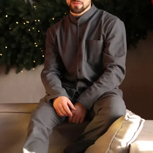 Піжама чоловіча Фланель Х "Classic Flannel soft" grafhite - 2