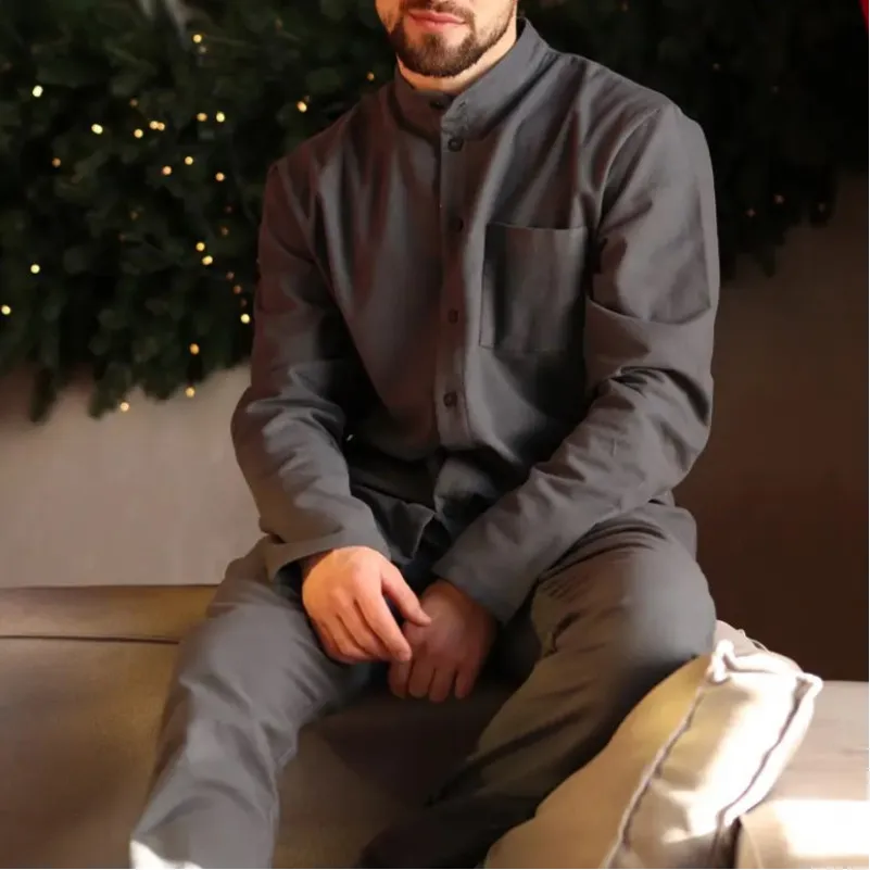 Піжама чоловіча Фланель Х "Classic Flannel soft" grafhite - 1
