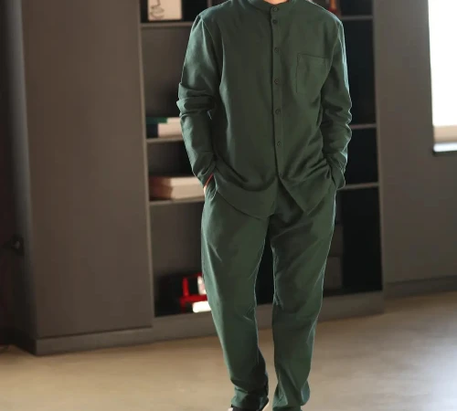 Пижама мужская Фланель Х "Classic Flannel soft" green - 2