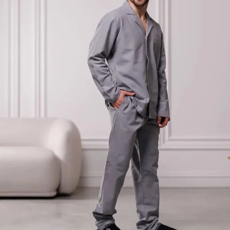 Піжама чоловіча Фланель Х "Classic Flannel soft" ligth gray - 2