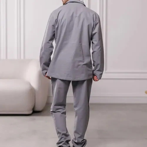 Піжама чоловіча Фланель Х "Classic Flannel soft" ligth gray - 2