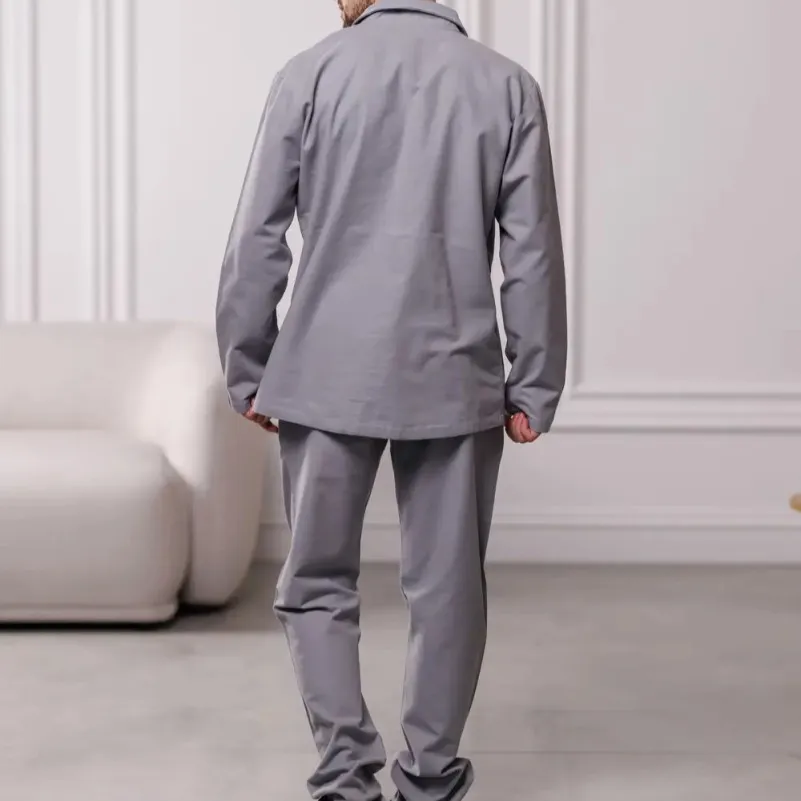 Піжама чоловіча Фланель Х "Classic Flannel soft" ligth gray - 1