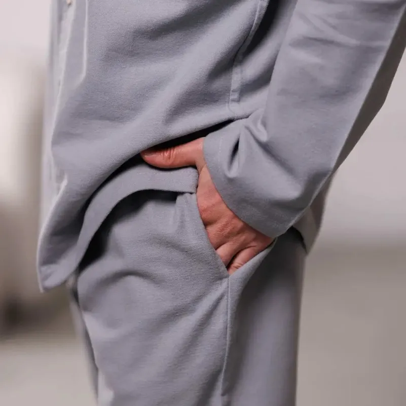Піжама чоловіча Фланель Х "Classic Flannel soft" ligth gray - 5