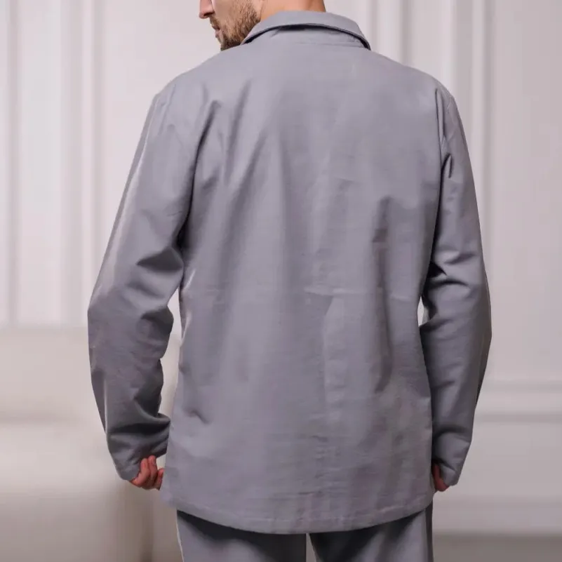 Піжама чоловіча Фланель Х "Classic Flannel soft" ligth gray - 6