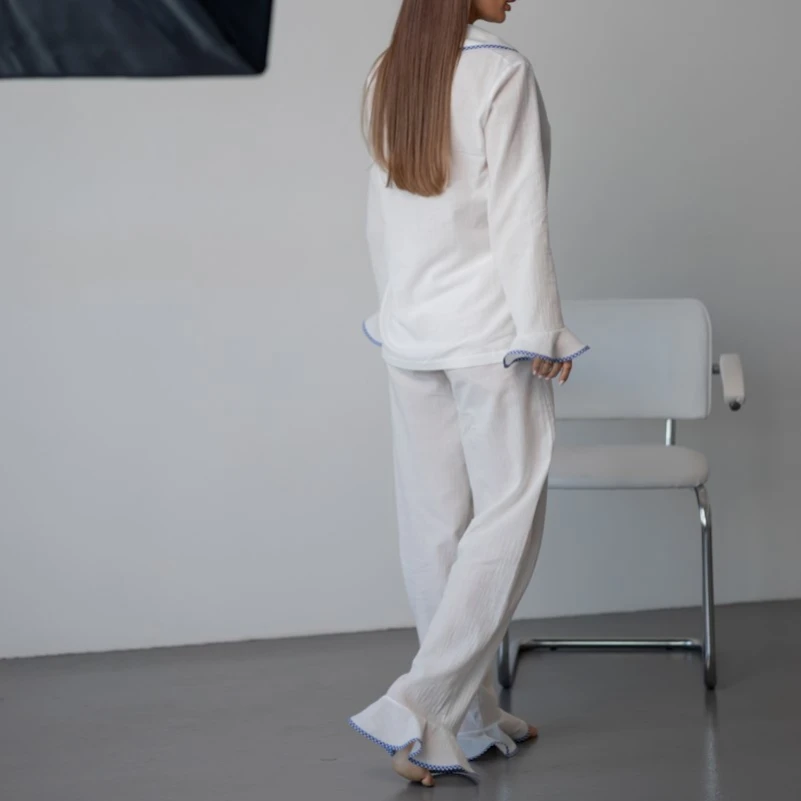 Пижама женская Хлопковая "Cotton white" - 4