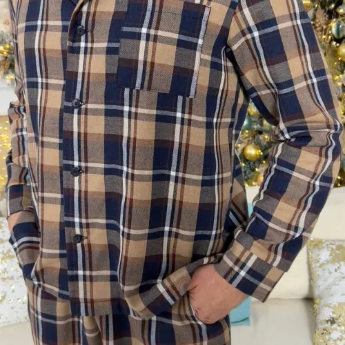 Піжама чоловіча Фланель С "Cozy Flannel" brawn - 2