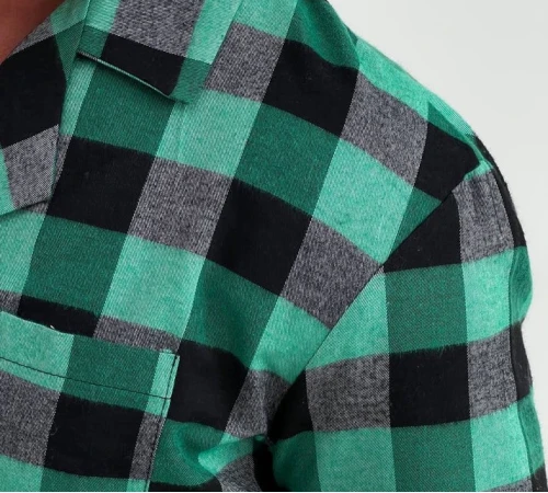 Пижама мужская Фланель С "Cozy Flannel" green - 2
