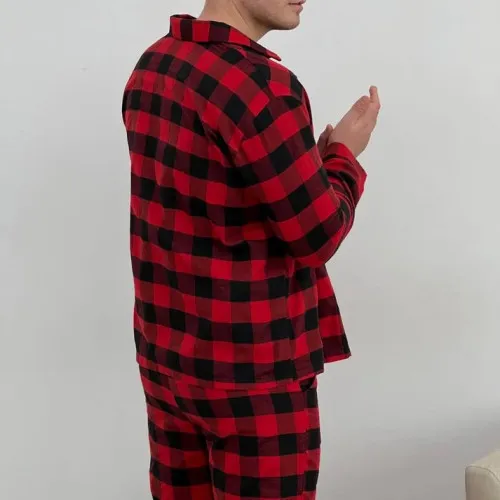 Піжама чоловіча Фланель С "Cozy Flannel" red - 2