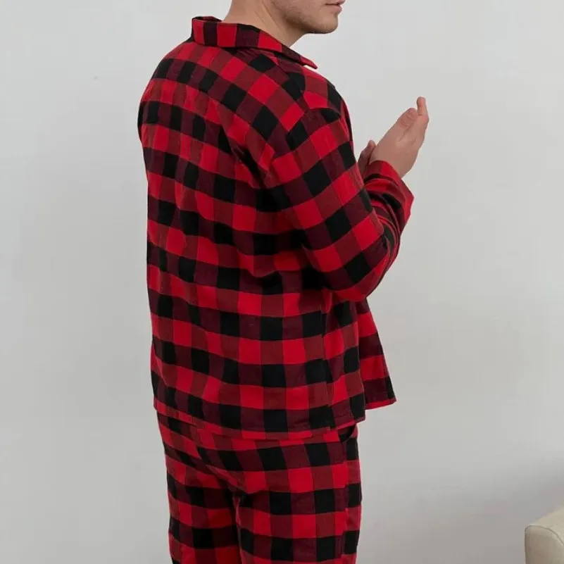 Піжама чоловіча Фланель С "Cozy Flannel" red - 1