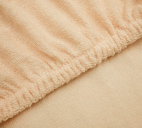 Простынь на резинке К Terry Line "Creamy" - высота 25 см