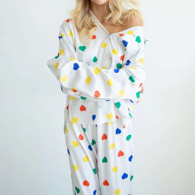 Пижама женская шелк "Deary" - 2