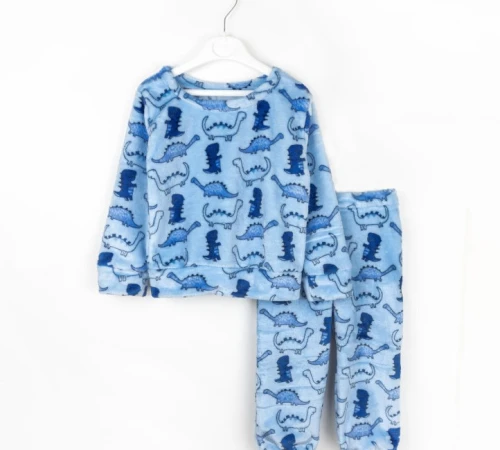 Пижама детская теплая для мальчиков "Dino Snooze"