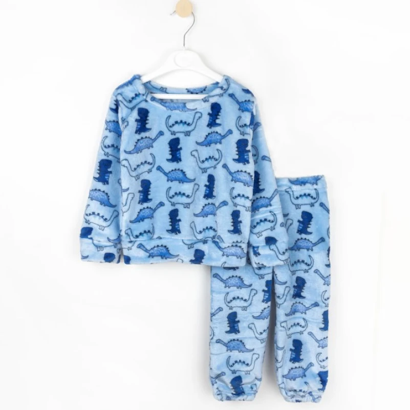 Пижама детская теплая для мальчиков "Dino Snooze"