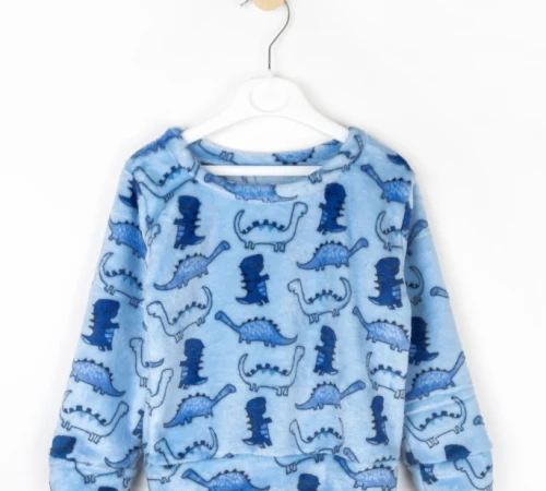 Пижама детская теплая для мальчиков "Dino Snooze" - 2