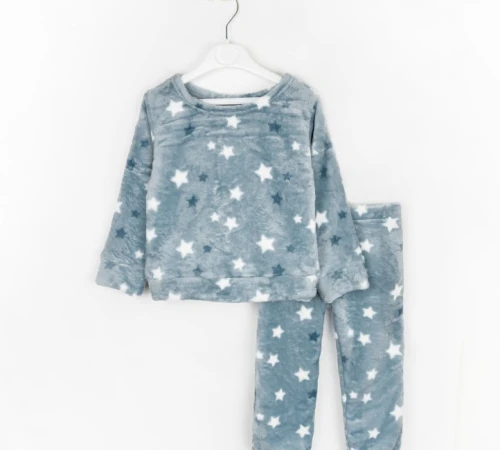  Пижама теплая детская для девушек "Dream Galaxy" gray