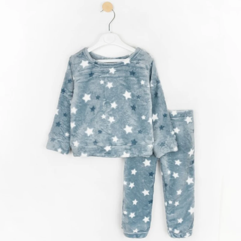 Пижама теплая детская для девушек "Dream Galaxy" gray