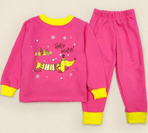  Пижама детская теплая для девочек "Dreamland" dog