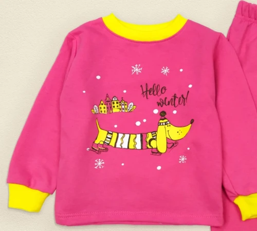  Пижама детская теплая для девочек "Dreamland" dog - 2