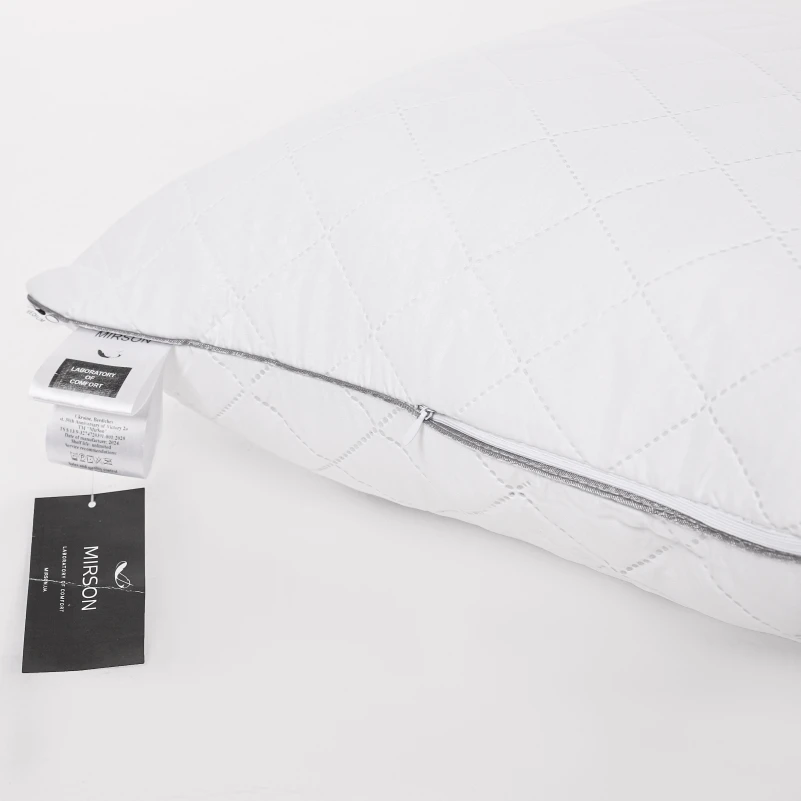 Подушка антиалергенна Eco Silver №464 Eco-Soft мікросатин (середня) - 5