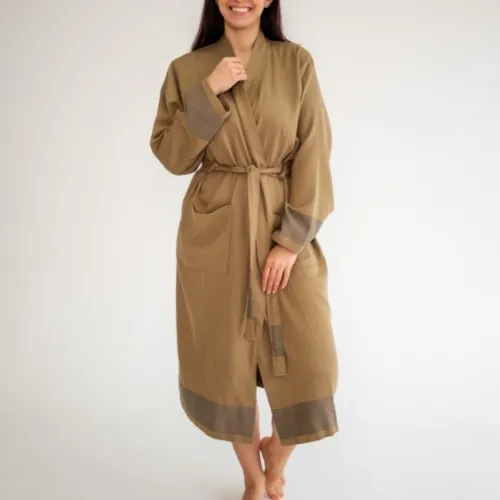Халат С "Eleanor Royal Robe" khaki - 3