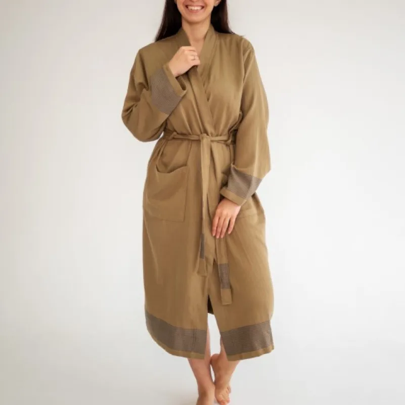 Халат С "Eleanor Royal Robe" khaki - 2