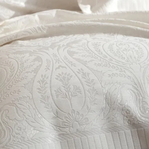 Набір покривало + наволочки 2 шт С "Elegant Jacquard creamy" - 3