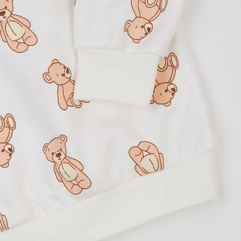 Пижама детская утепленная (свитшот + штаны) "Fairy Tale" beige bears - 2