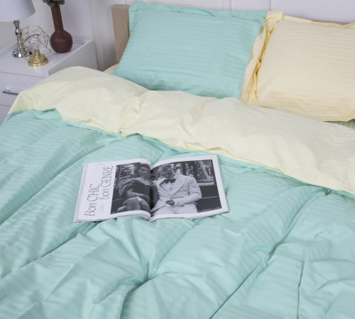 Постельное белье Satin Stripe 30-0014 + 30-0002 Fleshly