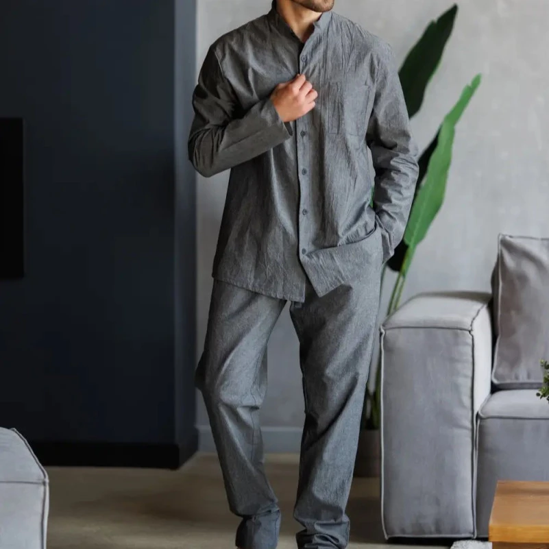 Пижама мужская Вареный хлопок Х "Florian" graphite