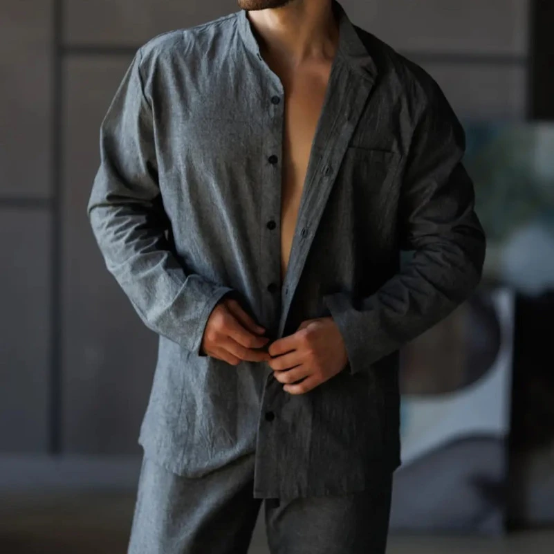 Пижама мужская Вареный хлопок Х "Florian" graphite - 3