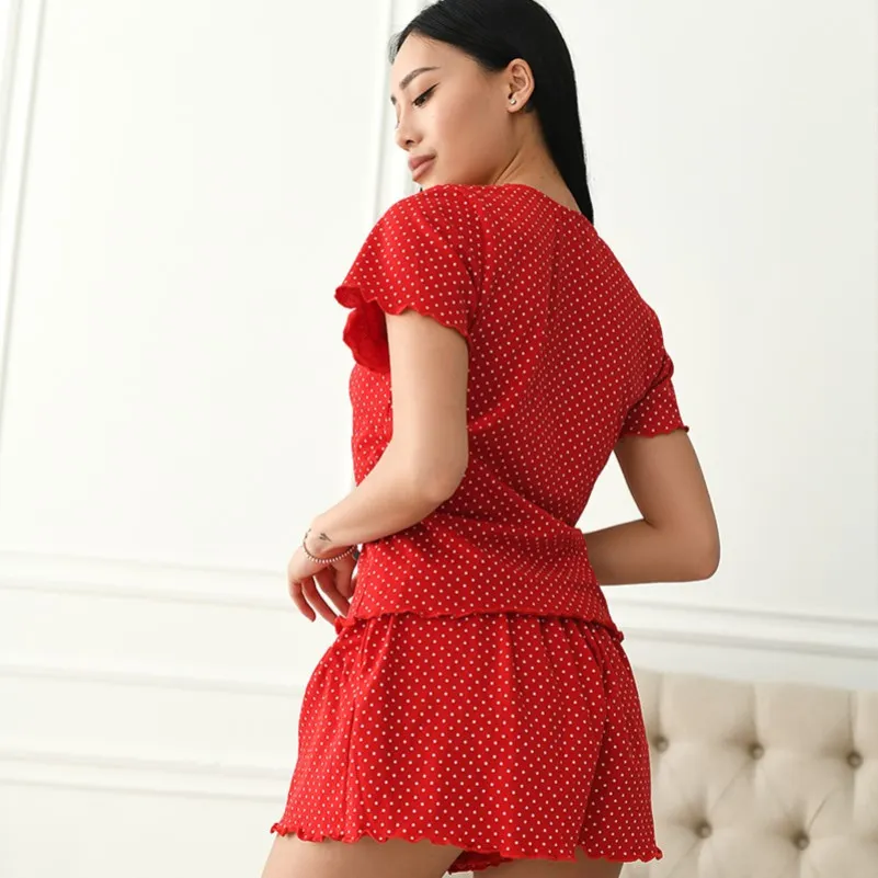 Пижама женская "Flowers red" - 4