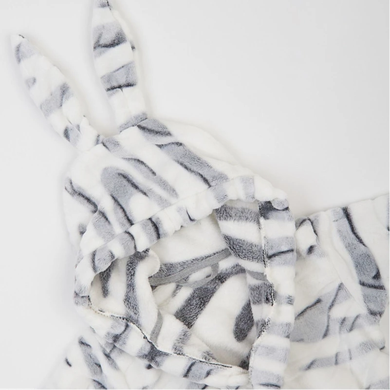  Халат детский утепленный "Fluffy Hug" gray - 2