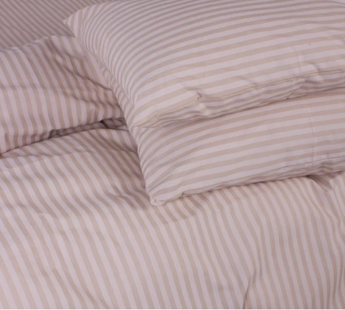 Наволочка MirSon Ranforce Elite 17-0602 Stripe Creamy