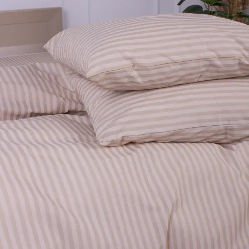 Комплект постільної білизни MirSon Ranforce Elite 17-0602 Stripe Creamy - 4