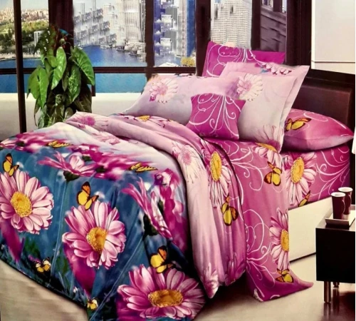 Комплект постельного белья Микрофибра принт 15-0045-1 Geneva