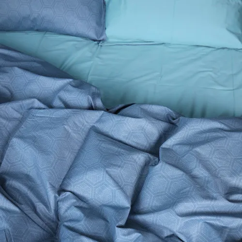 Пододельник Сатин 22-1384 Geometric Green Waves - 2