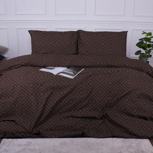 Комплект постільної білизни MirSon Ranforce Elite 17-0624 Geometry Brown - 2
