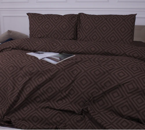 Комплект постільної білизни MirSon Ranforce Elite 17-0624 Geometry Brown - 2