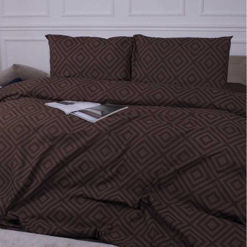 Комплект постільної білизни MirSon Ranforce Elite 17-0624 Geometry Brown - 1