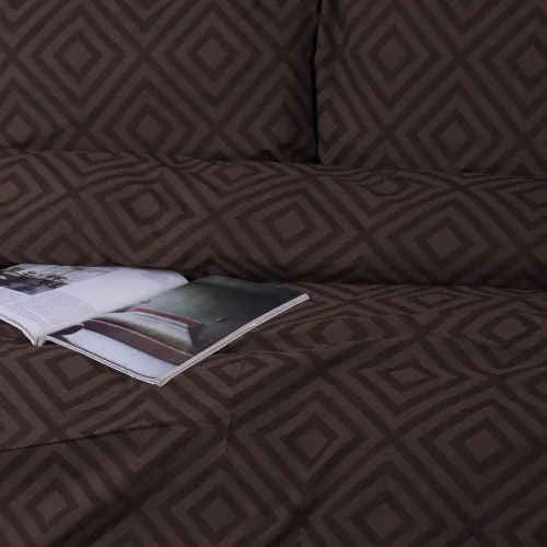 Пододеяльник MirSon Ranforce Elite 17-0624 Geometry Brown - 2