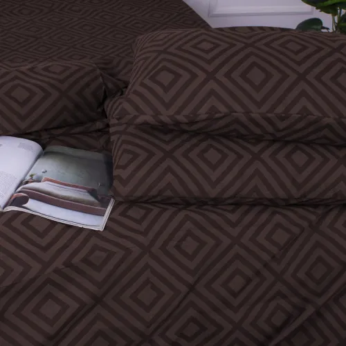 Наволочка MirSon Ranforce Elite 17-0624 Geometry Brown