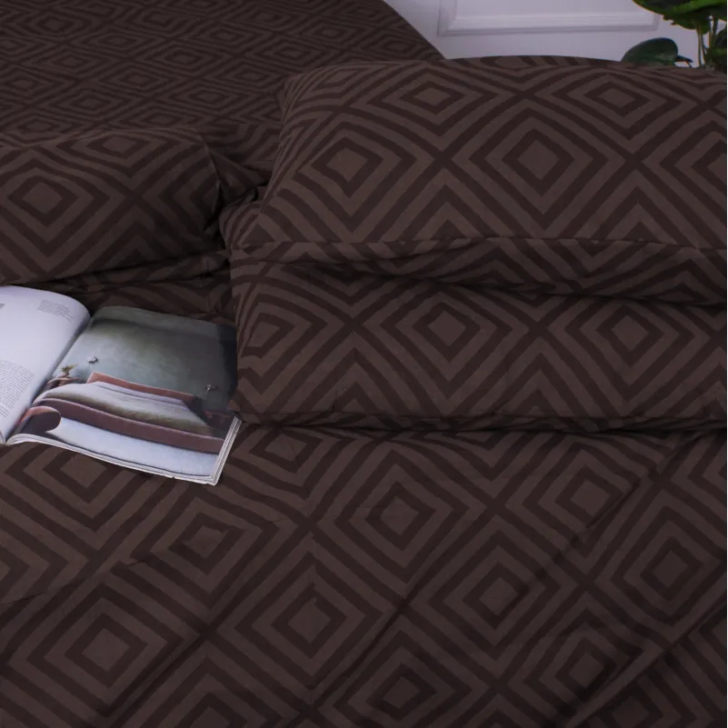 Наволочка MirSon Ranforce Elite 17-0624 Geometry Brown