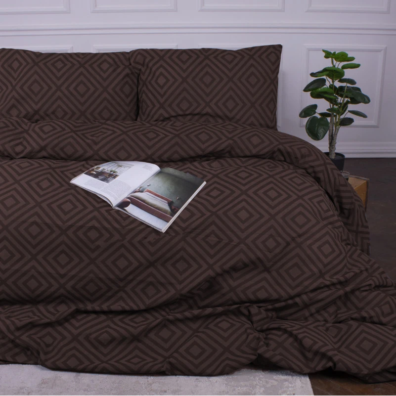 Комплект постільної білизни MirSon Ranforce Elite 17-0624 Geometry Brown - 4