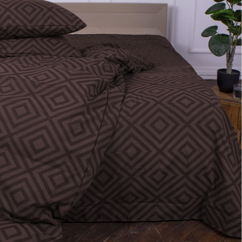 Комплект постільної білизни MirSon Ranforce Elite 17-0624 Geometry Brown - 7