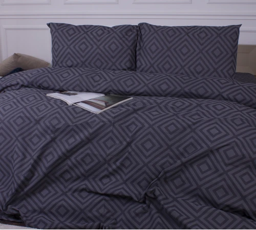 Комплект постільної білизни MirSon Ranforce Elite 17-0625 Geometry Graphite - 2