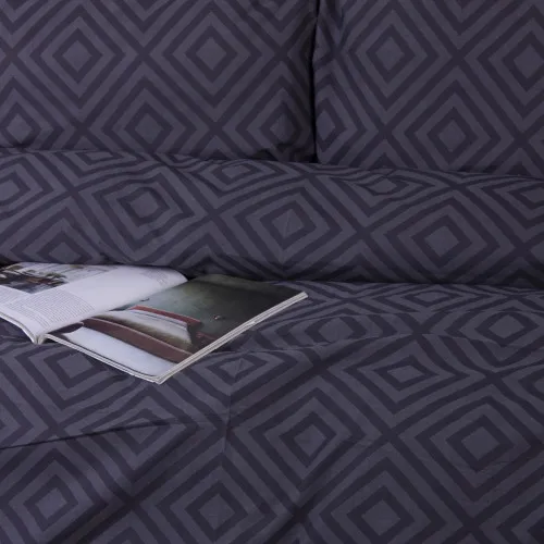 Наволочка MirSon Ranforce Elite 17-0625 Geometry Graphite - 2