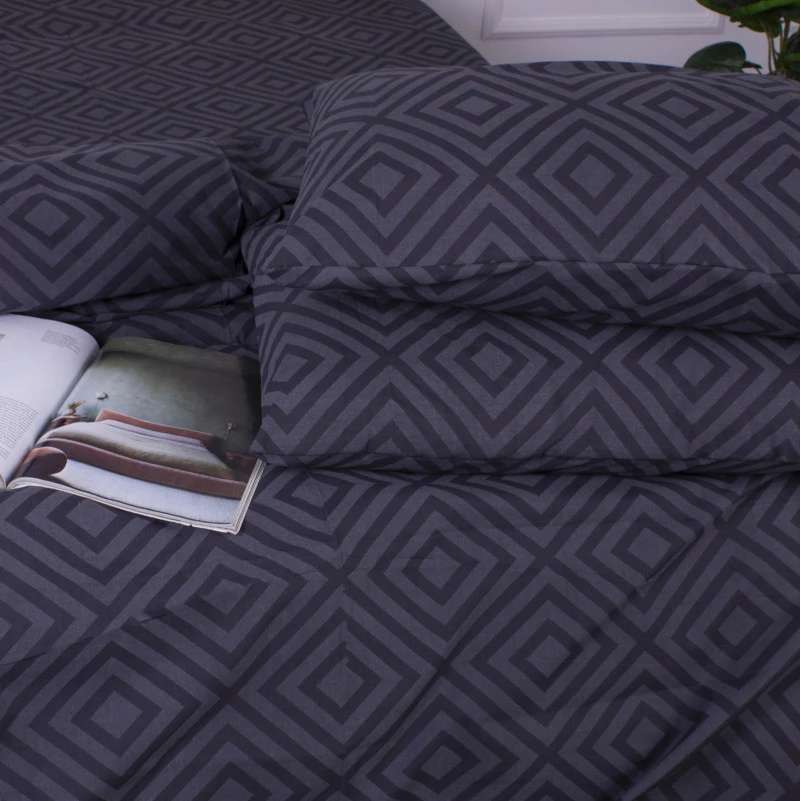 Комплект постельного белья MirSon Ranforce Elite 17-0625 Geometry Graphite - 5