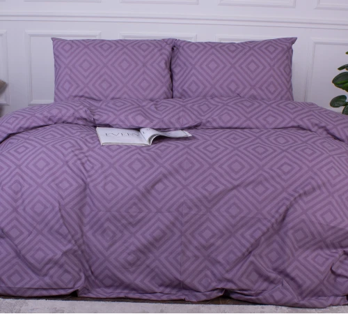Комплект постільної білизни MirSon Ranforce Elite 17-0626 Geometry Purple
