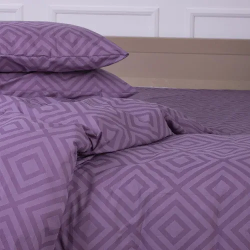 Простирадло MirSon Ranforce Elite 17-0626 Geometry Purple - 2